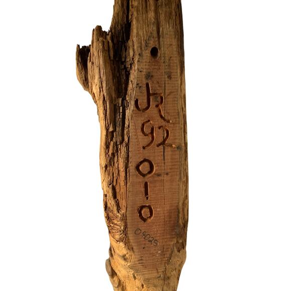 Vintage 92 Folk Art Hand Carved American Big Chief Signed JR Carving - Picture 5 of 6